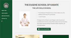 Desktop Screenshot of eugenekarate.com